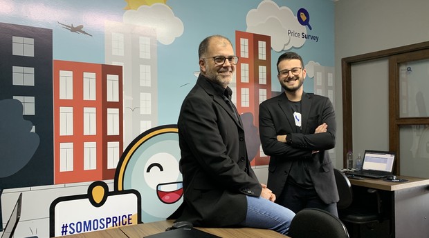 Maycon Andrade, fundador e atual CEO, e Arthur Pires, cofundador e atual CTO da Price Survey (Foto: Divulgação)