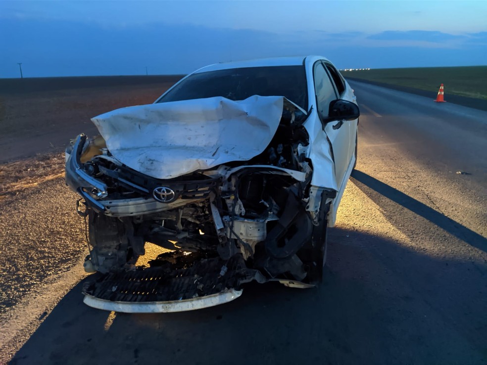 Batida entre três veículos deixa ao menos nove feridos em rodovia do oeste da Bahia — Foto: Blog do Braga