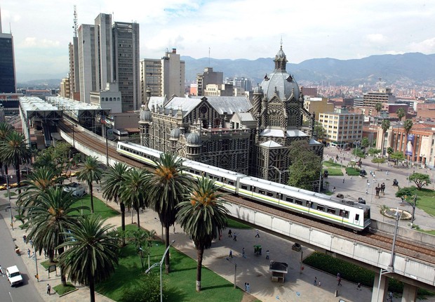 Cidade de Medellin. na Colômbia (Foto: Reprodução/Instagram)