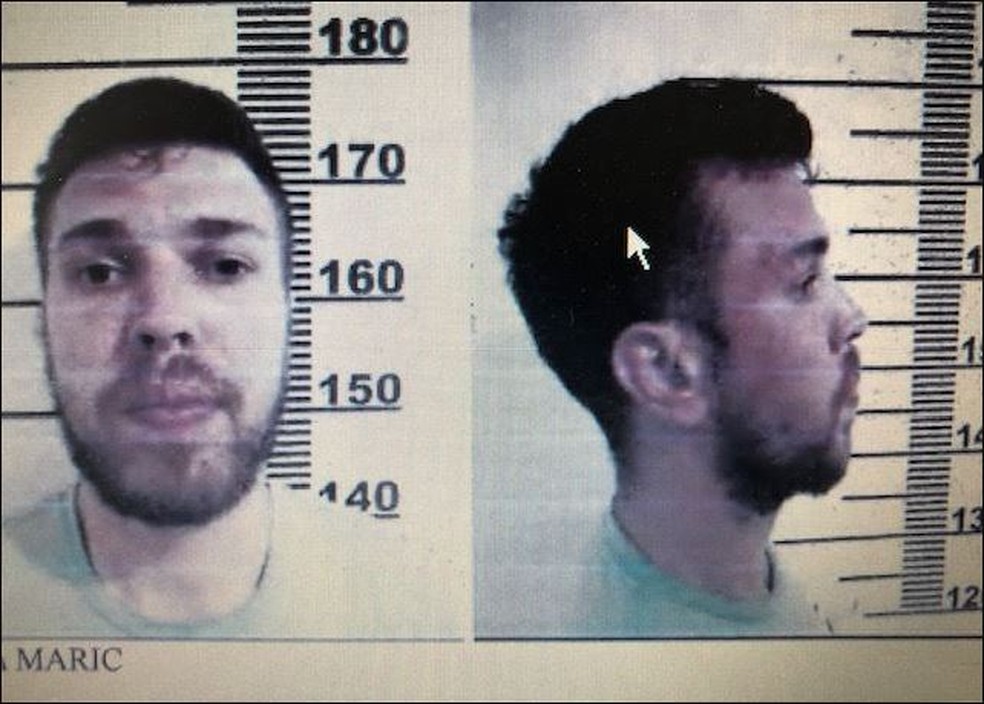 Luka Maric foi preso pela Pol&iacute;cia Rodovi&aacute;ria Federal em Juqui&aacute;, interior paulista &mdash; Foto: Reprodu&ccedil;&atilde;o/Interpol 