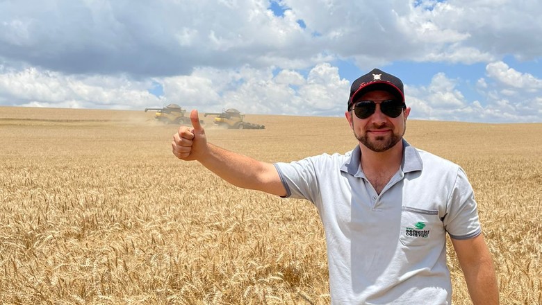 Produtor de grãos e sementes Pedro Basso comemora produtividade recorde nesta temporada (Foto: Divulgação)