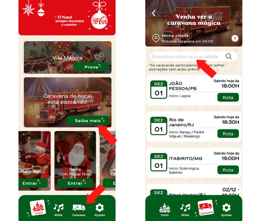 Como descobrir onde está a caravana de Natal da Coca-Cola pelo app | Apps |  TechTudo