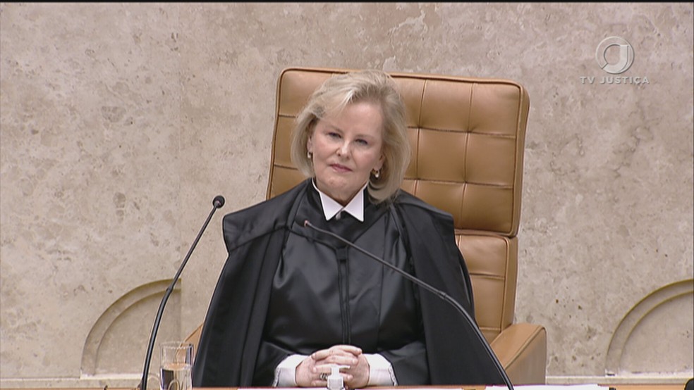 Rosa Weber assume presidência do STF — Foto: Reprodução/TV Justiça