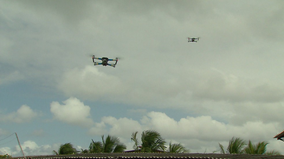 Prefeitura de Olinda vai utilizar drones para ações de segurança pública durante o carnaval — Foto: Reprodução/TV Globo