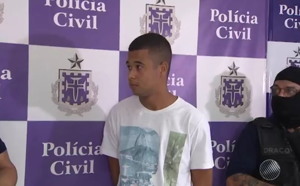 Bruno Capique Santana Santos foi preso suspeito de estelionato  — Foto: Reprodução/TV Bahia