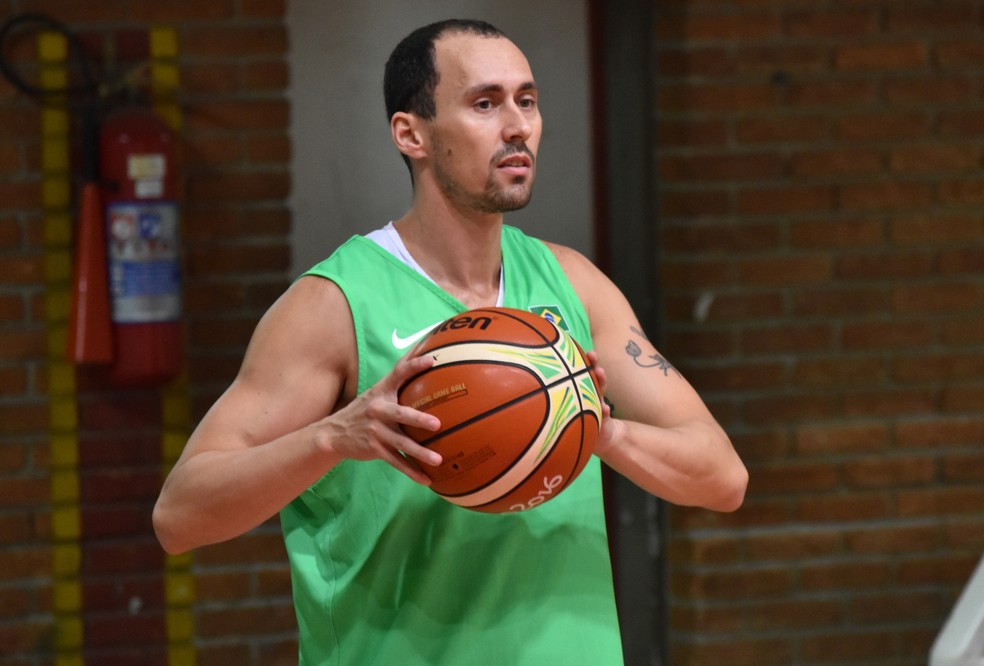 Armador Fúlvio Seleção brasileira de basquete (Foto: Filipe Rodrigues/GloboEsporte.com)