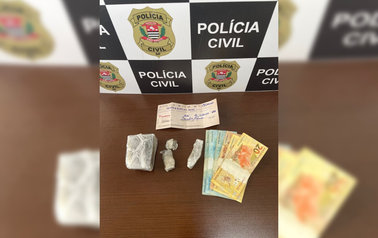 Polícia prende homem com drogas e cheque no valor de R$ 35 mil em Tupã