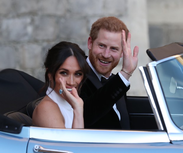 Meghan Markle e Príncipe Harry no dia do casamento (Foto: Getty Images)