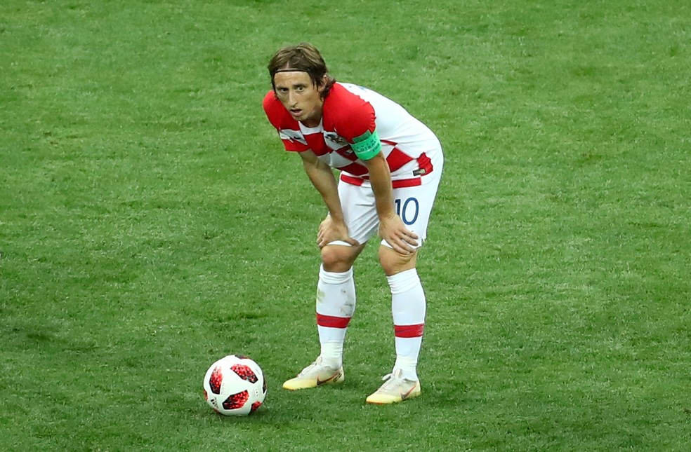 Modric foi o jogador que mais ficou em campo na Copa (Foto: Michael Dalder/Reuters)