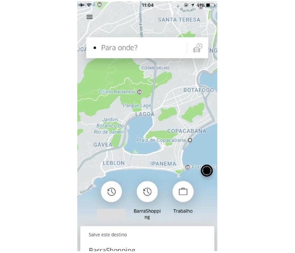 Abra o app da Uber (Foto: Reprodução/Karen Malek)