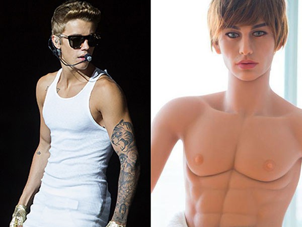 Justin Bieber / Boneco Inflável (Foto: Getty Images / Reprodução)