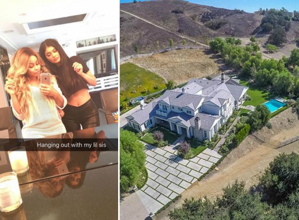 Blac Chyna, Kylie Jenner e a casa que a socialite está alugando para o irmão (Foto: Snapchat/Instagram)