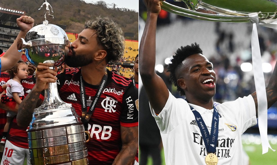 Campeões da Libertadores e da Champions, Flamengo de Gabi e Real de Vini conhecerão as chaves de suas semifinais