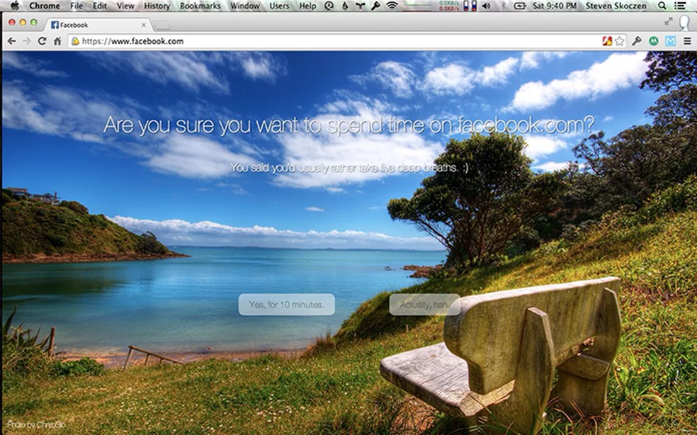 Mindful Browser pode ser usado no Chrome e Safari para Windows ou Mac OS — Foto: Reprodução/Elson de Souza