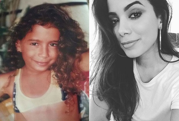 Anitta de criança e hoje (Foto: Reprodução/Instagram)