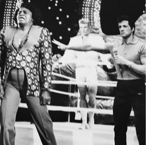 Sylvester Stallone nos bastidores de Rocky (Foto: Instagram)
