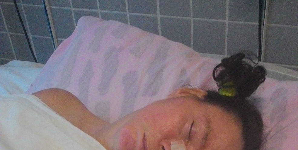 Mulher não identificada vive em coma há 21 anos em hospital no Espírito Santo — Foto: Esther Radaelli/ TV Gazeta