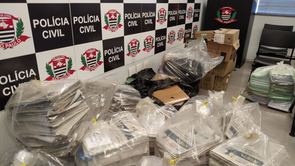 Operação Casa de Papel cumpriu 18 mandados de busca e apreensão em Sorocaba — Foto: Fernando Bellon/TV TEM