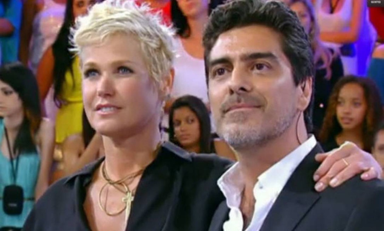 Xuxa e o atual namorando, o ator e cantor Junno Andrade — Foto: Reprodução