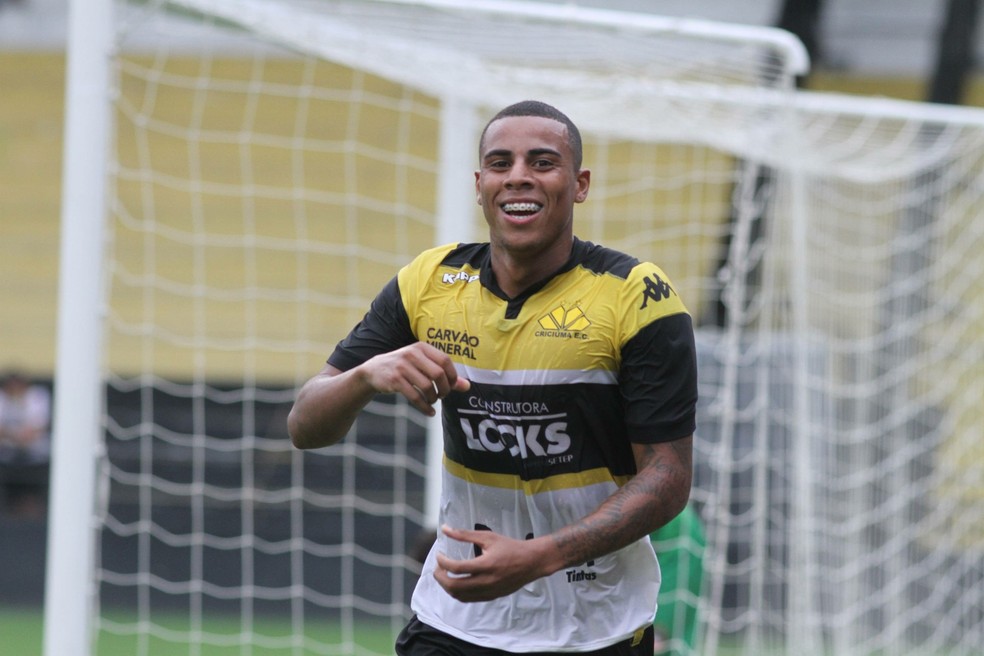 Gustavo marcou 18 gols em 32 partidas pelo Criciúma — Foto: Fernando Ribeiro/Criciúma EC