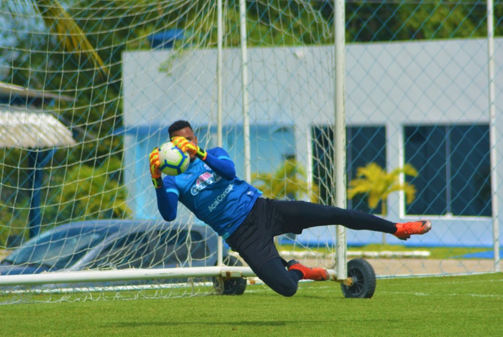 Jordi, goleiro do CSA — Foto: Augusto Oliveira/CSA