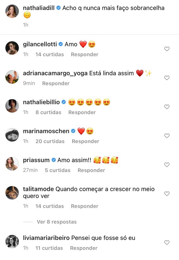 Nathália Dill é elogiada no Instagram (Foto: Reprodução / Instagram)