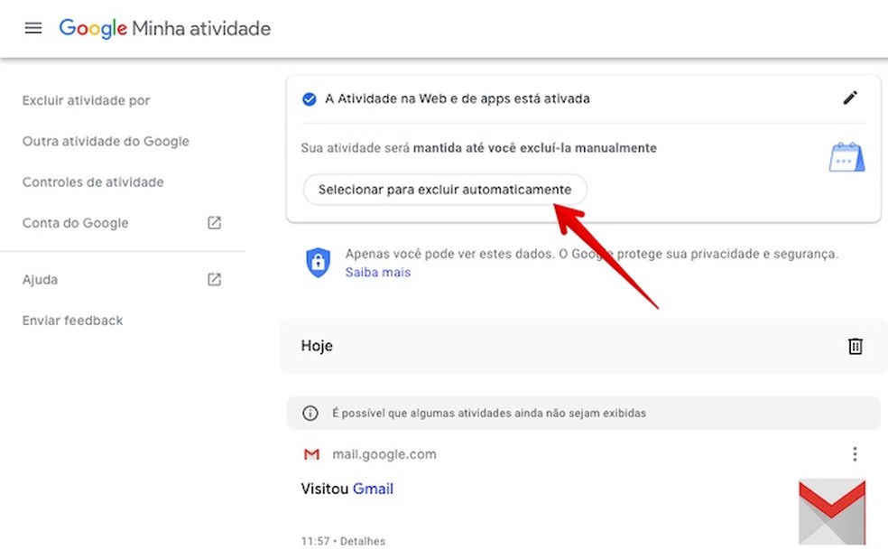 Google Deixa Apagar Automaticamente Tudo Que Voce Faz Na Internet Veja Como Privacidade Techtudo