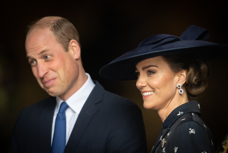 Príncipe William e Kate Middleton no dia da Commonwealth