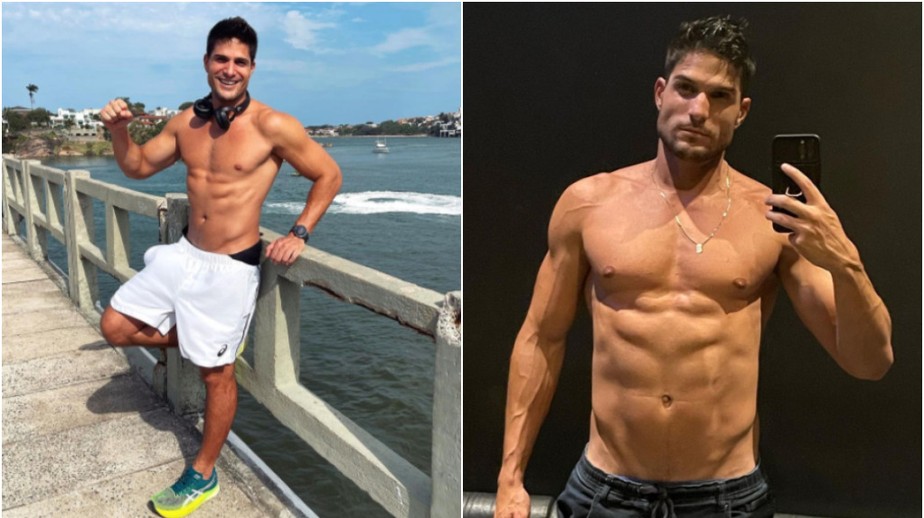 O ex-BBB André Martinelli antes e depois de perder 5 quilos