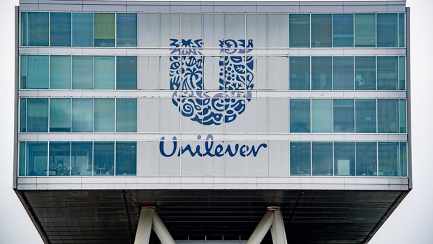 Fachada de prédio da Unilever em Roterdã, nos Países Baixos (Foto: Robin Utrecht/SOPA Images/LightRocket via Getty Images)