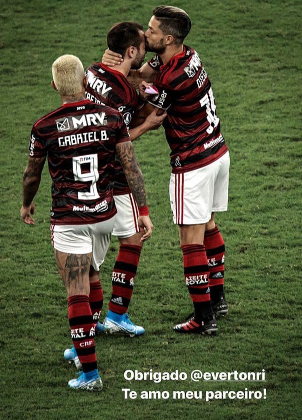 Everton Ribeiro e Diego Flamengo &mdash; Foto: Reprodu&ccedil;&atilde;o
