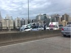 Engavetamento deixa trânsito congestionado na Terceira Ponte