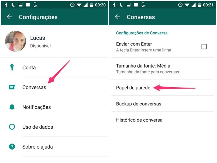 Como Usar Papeis De Parede Para Whatsapp Em Hd Dicas E Tutoriais Techtudo 55 modelos de papel de parede para quarto de casal, infantil, masculino e feminino. de parede para whatsapp em hd
