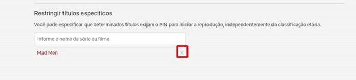 É bastante simples remover um programa da Netflix da lista de restritos (Foto: Reprodução/Taysa Coelho) É bastante simples remover um programa da Netflix da lista de restritos (Foto: Reprodução/Taysa Coelho)