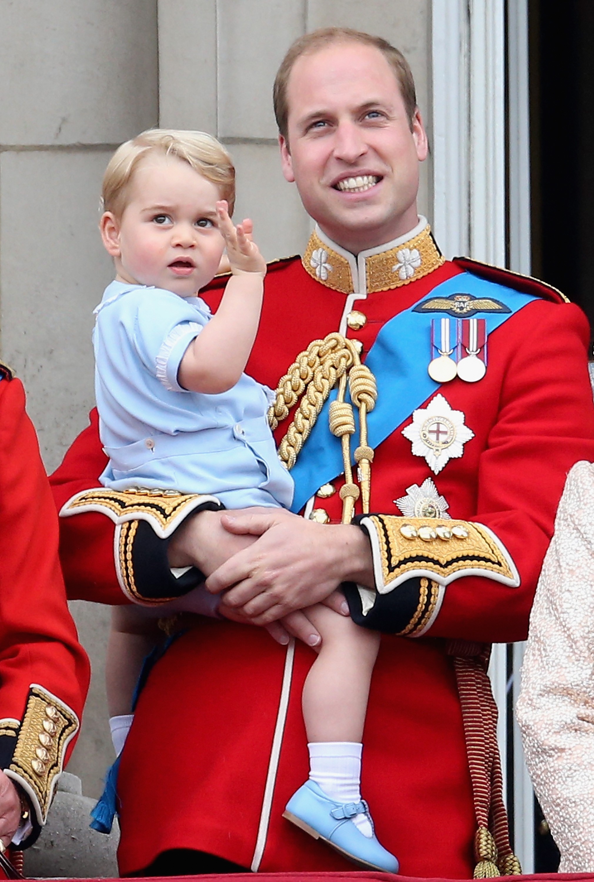 Príncipe William e o pequeno George (Foto: Getty Images)