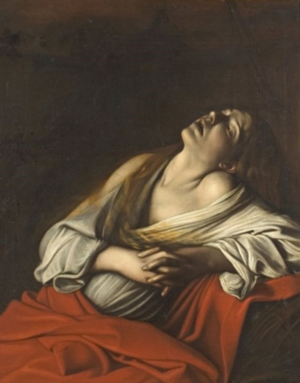 Maria Madalena em êxtase, em obra de Caravaggio do século 17 — Foto: DOMÍNIO PÚBLICO
