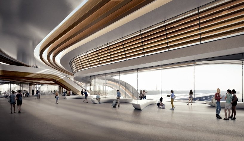 Zaha Hadid Architects assina terminal ferroviário que funciona como ponte (Foto: Divulgação)
