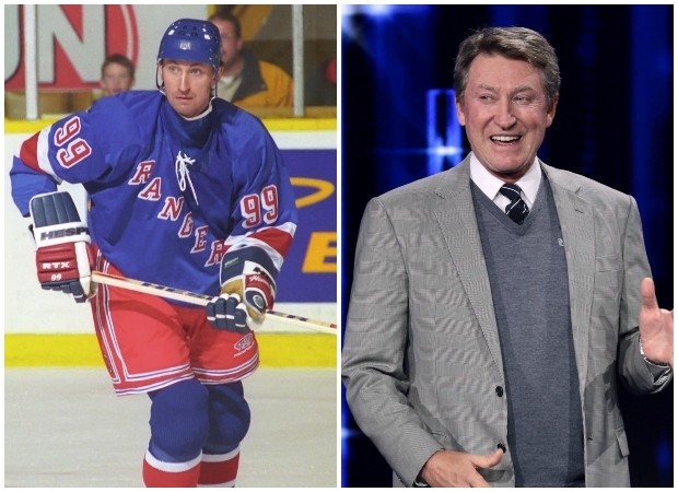 Wayne Gretzky em 1998 e em 2022 (Foto: Getty Images)
