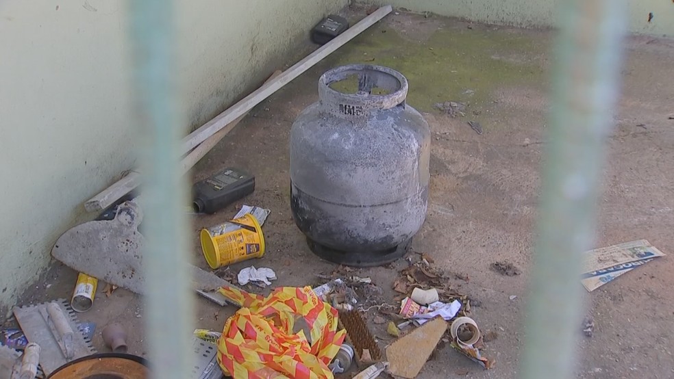 Incêndio Júlio de Mesquita, em Sorocaba (SP) — Foto: TV TEM/Reprodução