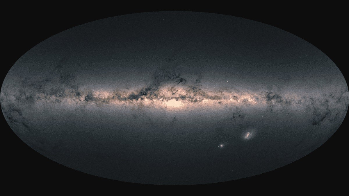 Mapa da Via Láctea recriado com os dados da espaçonave Gaia (Foto: ESA/Gaia/DPAC)