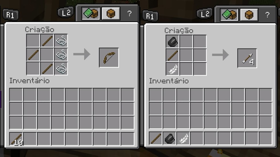 Como Fazer Graveto No Minecraft Jogos Casuais Techtudo Para fazer um arco flecha vc precisa de 3 lãs e 3 varas. como fazer graveto no minecraft jogos