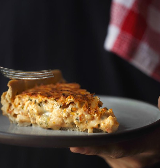 Torta de frango com tomate, ervas e requeijÃ£o , do A Torteria (Foto: Carol Gherardi/DivulgaÃ§Ã£o )