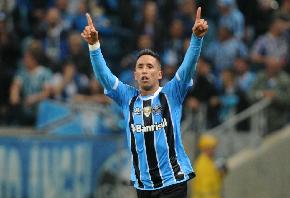 Barrios tem feito sucesso no Grêmio (Foto: Wesley Santos/Agência PressDigital)