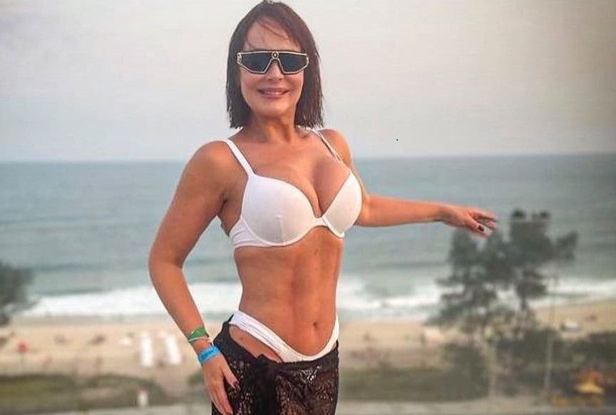 Gaby Spanic, atriz venezuelana famosa por atuar na novela mexicana A Usurpadora, aproveita dias no Brasil (Foto: Reprodução/Instagram)