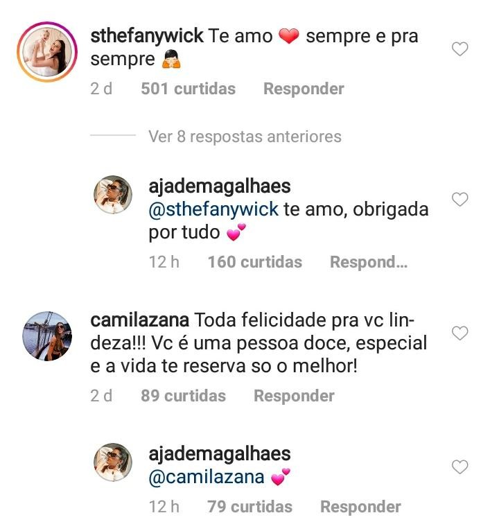 Jade Magalhães agradece apoio após término com Luan (Foto: Reprodução / Instagram)