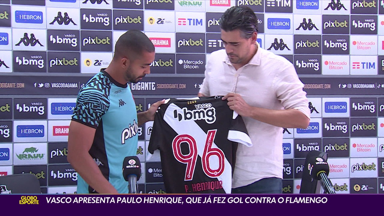 Vasco apresenta Paulo Henrique, que já fez gol contra o Flamengo
