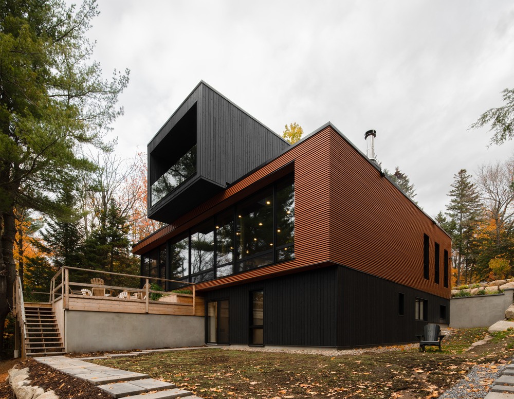 Casa sustentável no Canadá é construída com cinco módulos pré-fabricados (Foto: David Boyer)