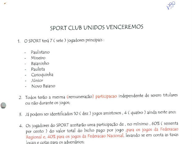 Documento traz "normas' para torneio de futebol  (Foto: Reprodução )