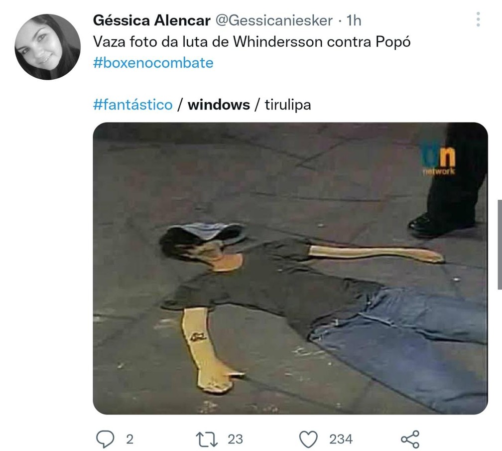 Whindersson x Popó, memes — Foto: Reprodução/Twitter