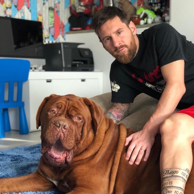 Lionel Messi e Hulk em foto no Instagram (Foto: reprodução/instagram)